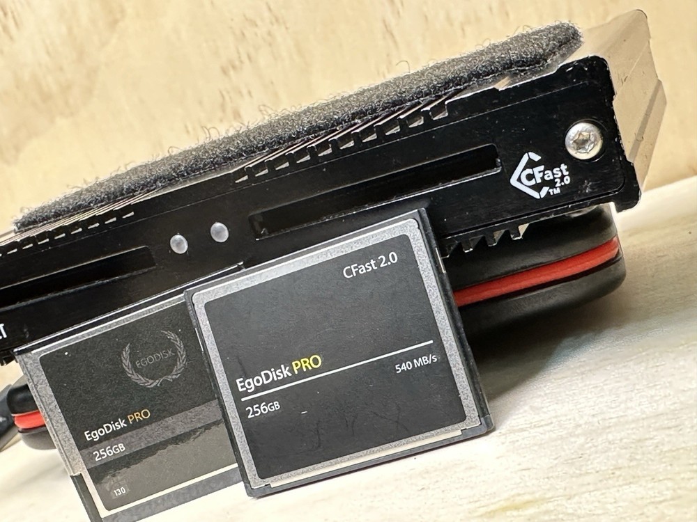 Sonnet CFast Reader & EgoDisk Pro  256gb X 2