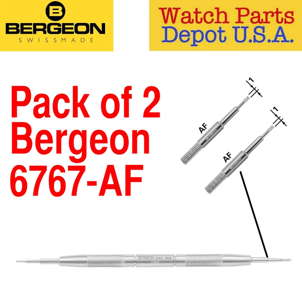Bergeon 6767-AF - Replacement FINE FORKED point tip for 6767-F Tool (Pack of 2)