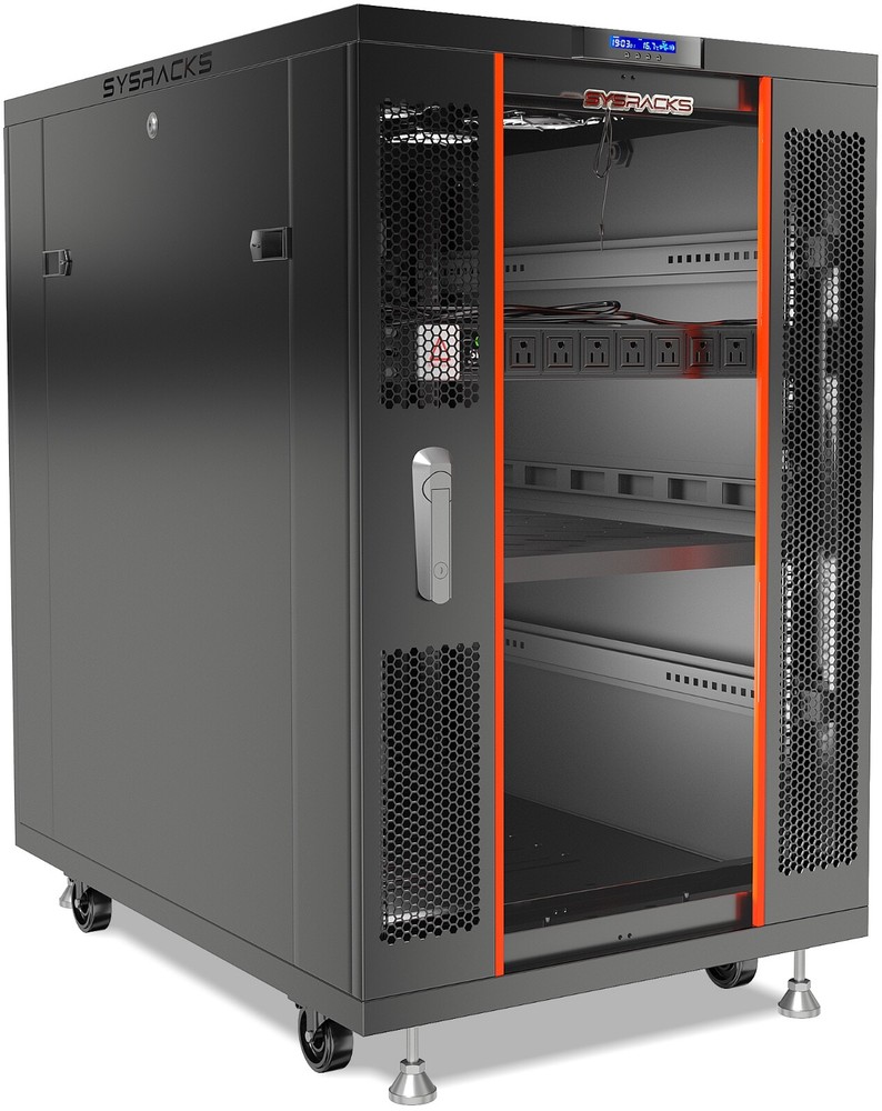 Sysracks 22U 32'' Deep IT Network Data Server Rack Cabinet