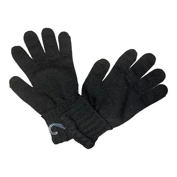 Style & Co Womens Solid Black Touchscreen Gloves One Size Recycled Materials New