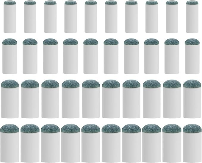 40Pcs Slip On Pool Cue Tips Replacement Kit 4 Sizes Upgrade Pool Stick Tips