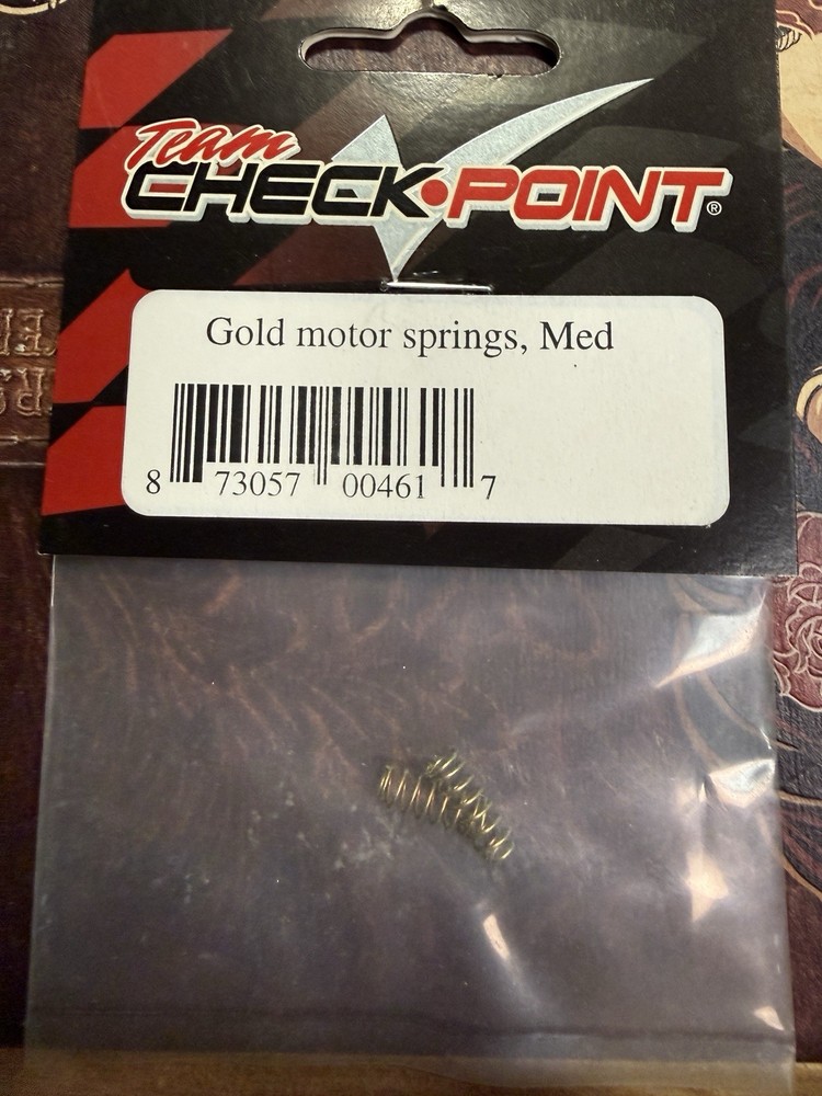 Team Checkpoint Gold Motor Springs (Med) For Checkpoint Motor #00461