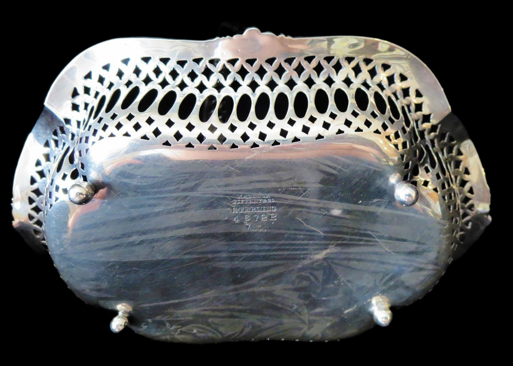 TIFFANY Sterling BASKET Swing HANDLE Antique