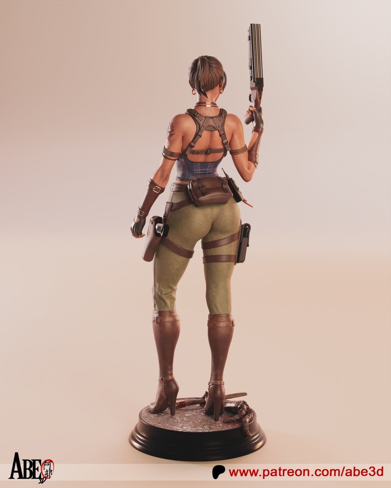 Sheva Alomar Statue 3D Printed kit Unpainted/Unassembled