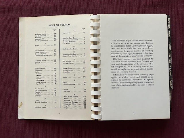 Lockheed Super Constellation Pocket Handbook 1955