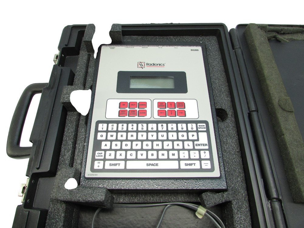 Radionics D5200 Alarm Programmer W/ Case No Manual