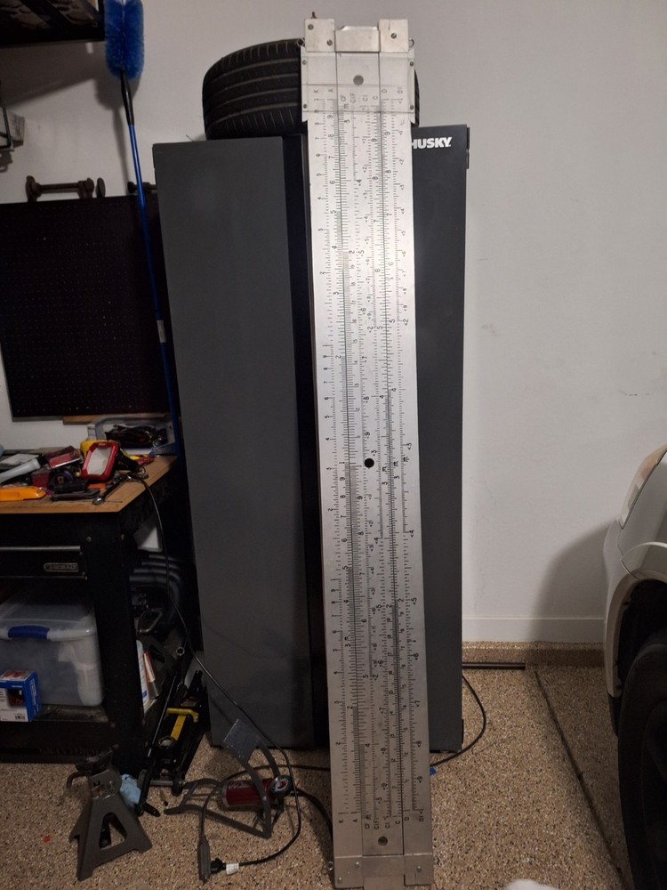 Giant Six 6 Foot Plus Slide Rule Physics Math Engineering