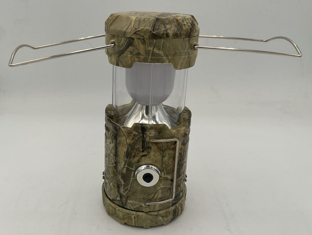 Real Tree Pop Up Camping Camo Light Lanter Battery Powered TESTED Fast Free Ship