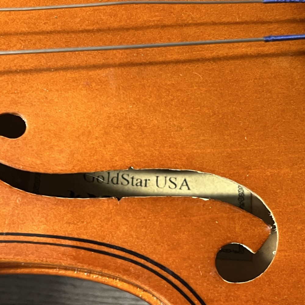 Gold Star Violin String Unknown Size Needs Tuned Restrung Beginner Musician