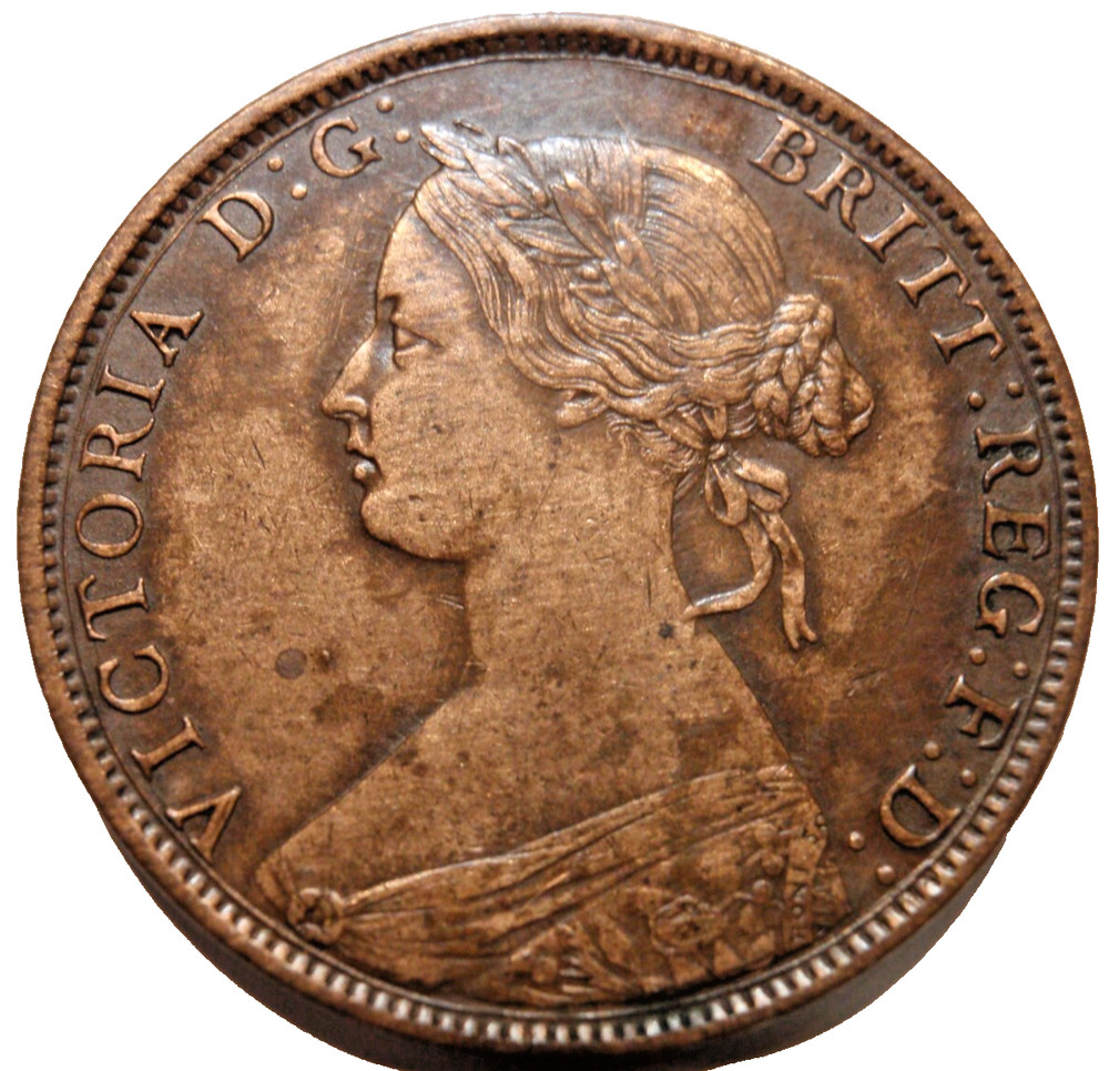 1861 NEW BRUNSWICK  CANADA LARGE CENT,   XF-AU