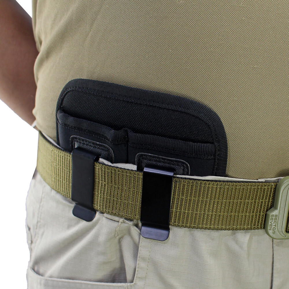 Double Magazine Pouch Single/Double Stack for 9mm .40 .45 .380 .357 Mag Holder