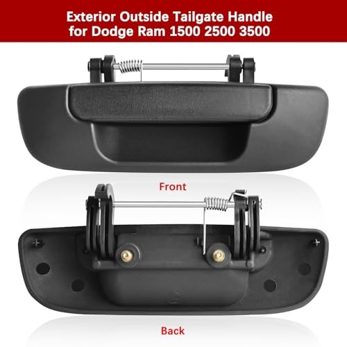 Tailgate Handle Rear Liftgate Door Handle Replacements for Dodge Ram 1500