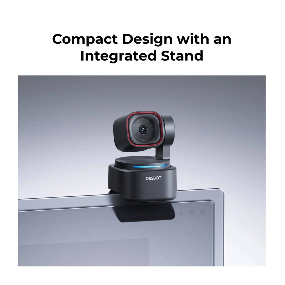 OBSBOT Tiny 3 Lite AI-Powered Spatial Audio 4K PTZ Lite Webcam