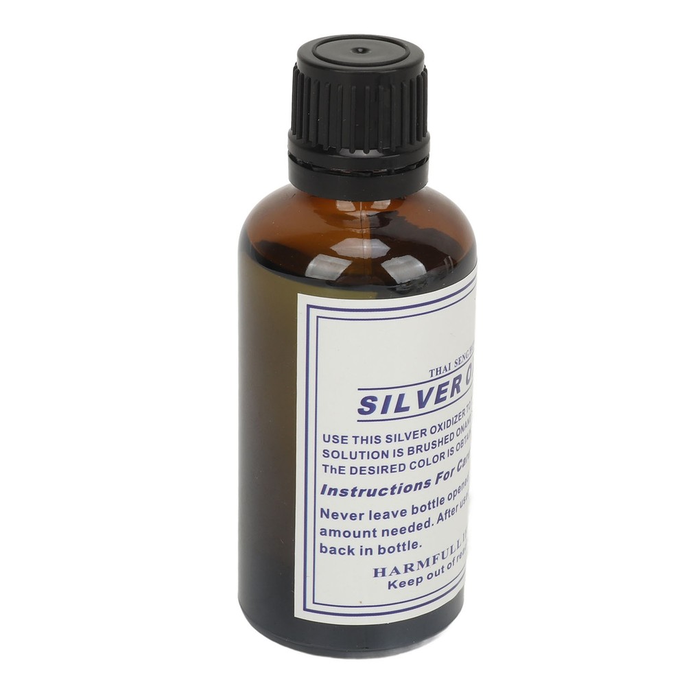 Silver Oxidizer Solution Jewelry Making Black Fast Acting Vintage Effect 50ml