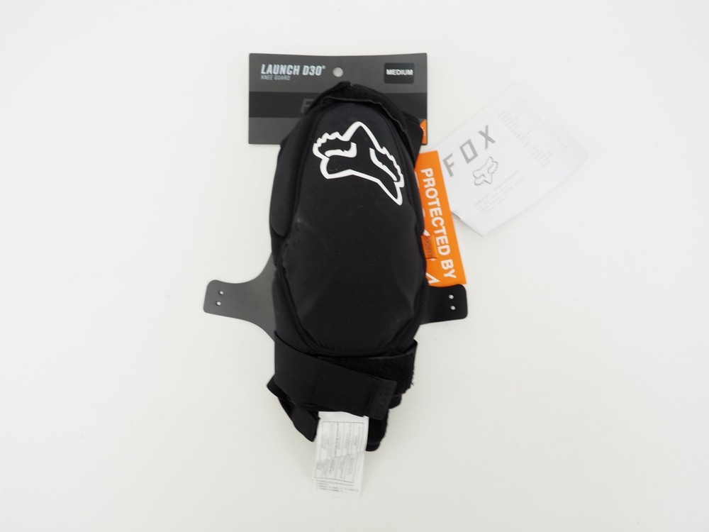 New! Fox Launch D30 Knee Guards MTB Size Medium Left/Right Pair Black