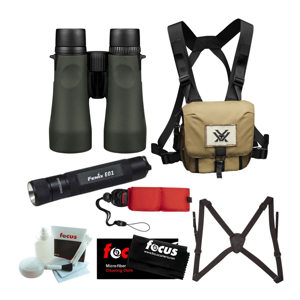 Vortex 10x 50mm Diamondback Binocular with Bundle Kit