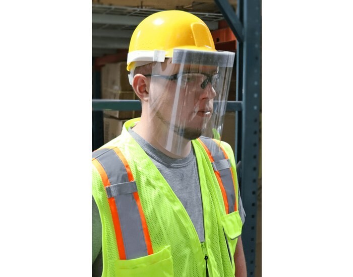 Clear Reusable Face Shield Copolyester Face Shield Foam Padding Elastic 5 PACK