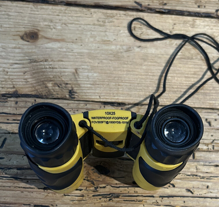 Barska Compact Yellow WP Binoculars with Neck Strap 10x25