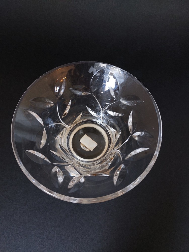 Vintage Bowl Crystal Base Holder Silver 800