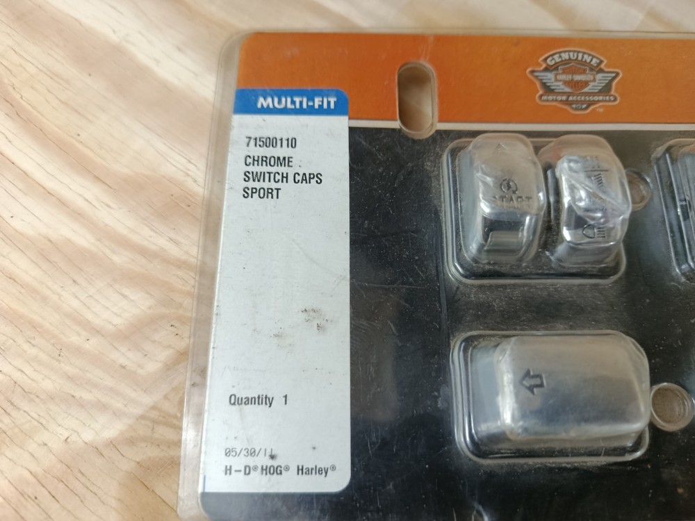 Genuine Harley Davidson Chrome Switch Caps 71500110