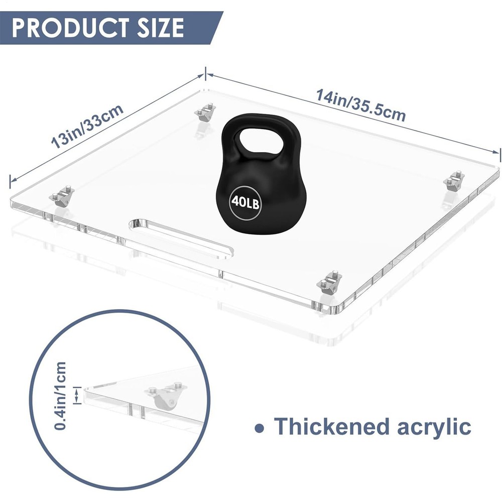 Sliding Tray For Coffee Maker Acrylic Coffee Maker Slider With Rubber Impart