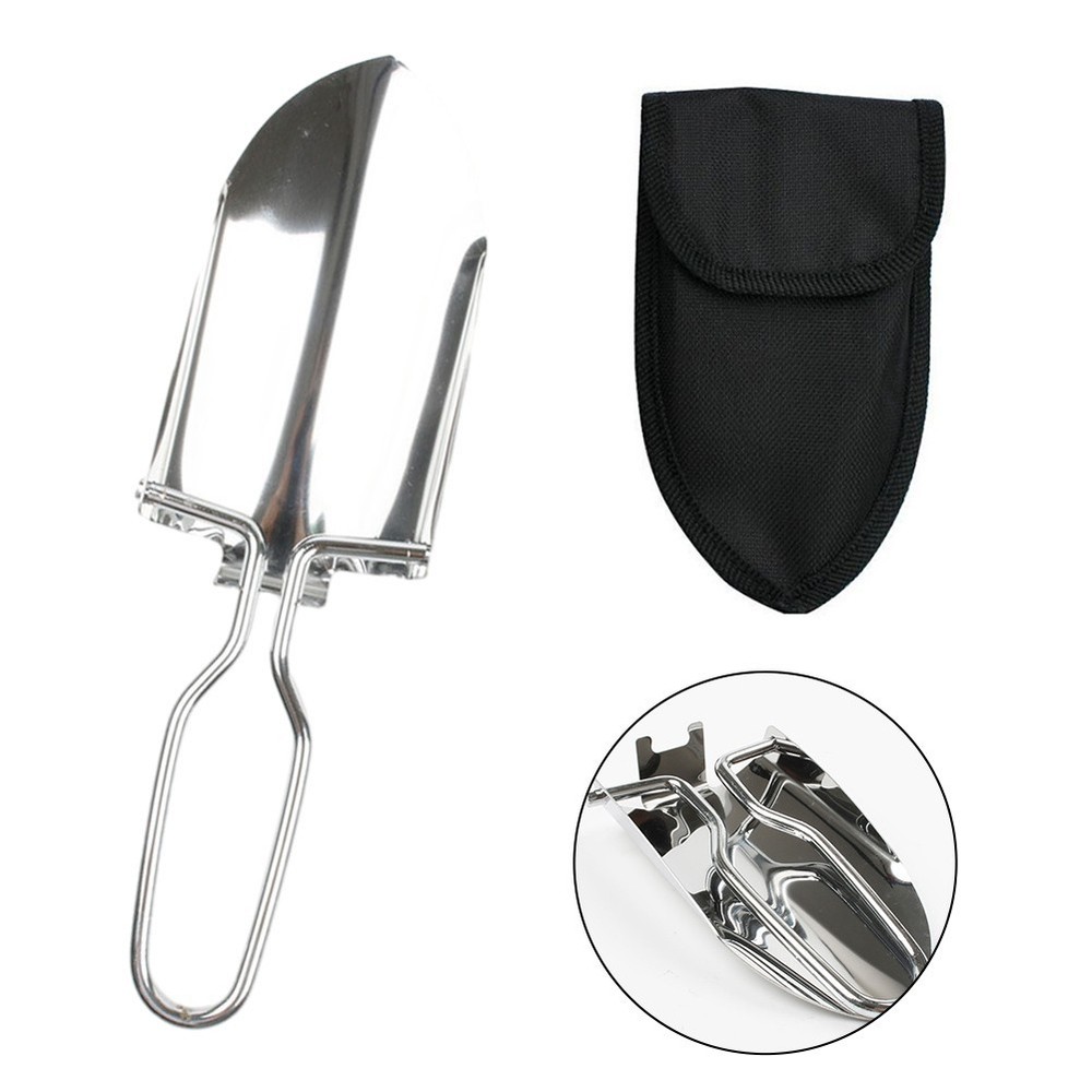 Versatile Stainless Steel Camping Spade Practical Tool for Outdoor Adventures
