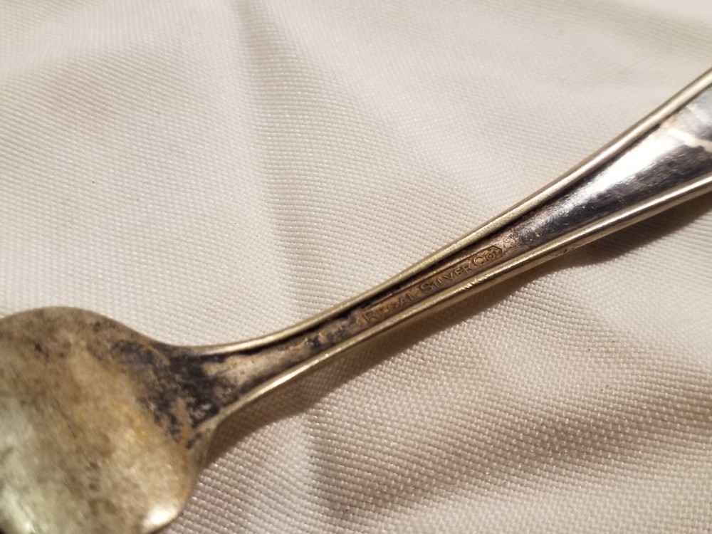 Regal Silver Co. Vintage Silver Dinner/ Table Fork 7.5" Tarnished Antique Fork