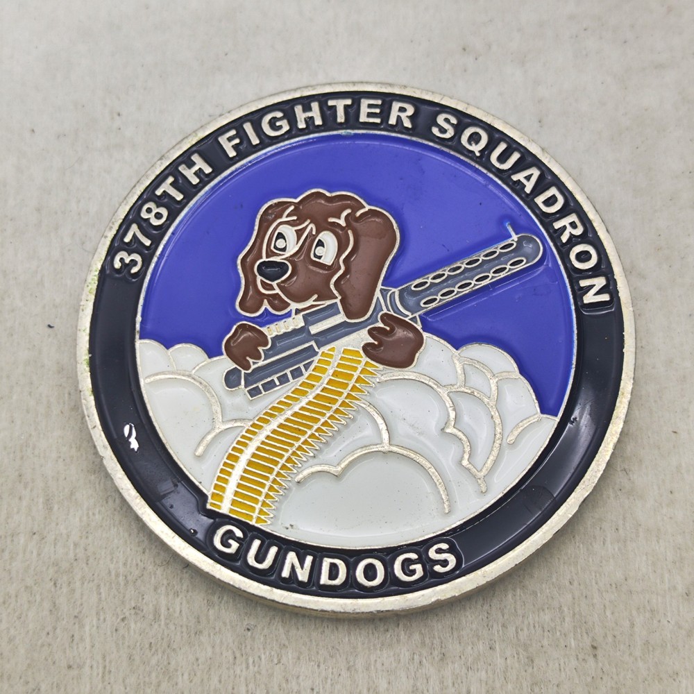 378th Fighter Squadron Gundogs Total Force Integration Challenge Coin