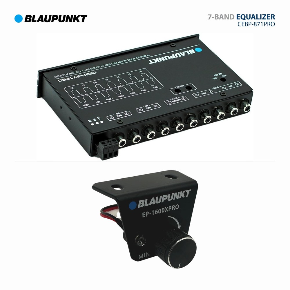 BLAUPUNKT CEBP-871PRO 7 Band Compact Equalizer Maximum Output Voltage 7V RMS