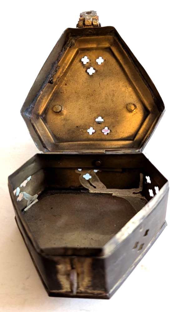 2 Bronze Pin Boxes (1 might be incense holder)