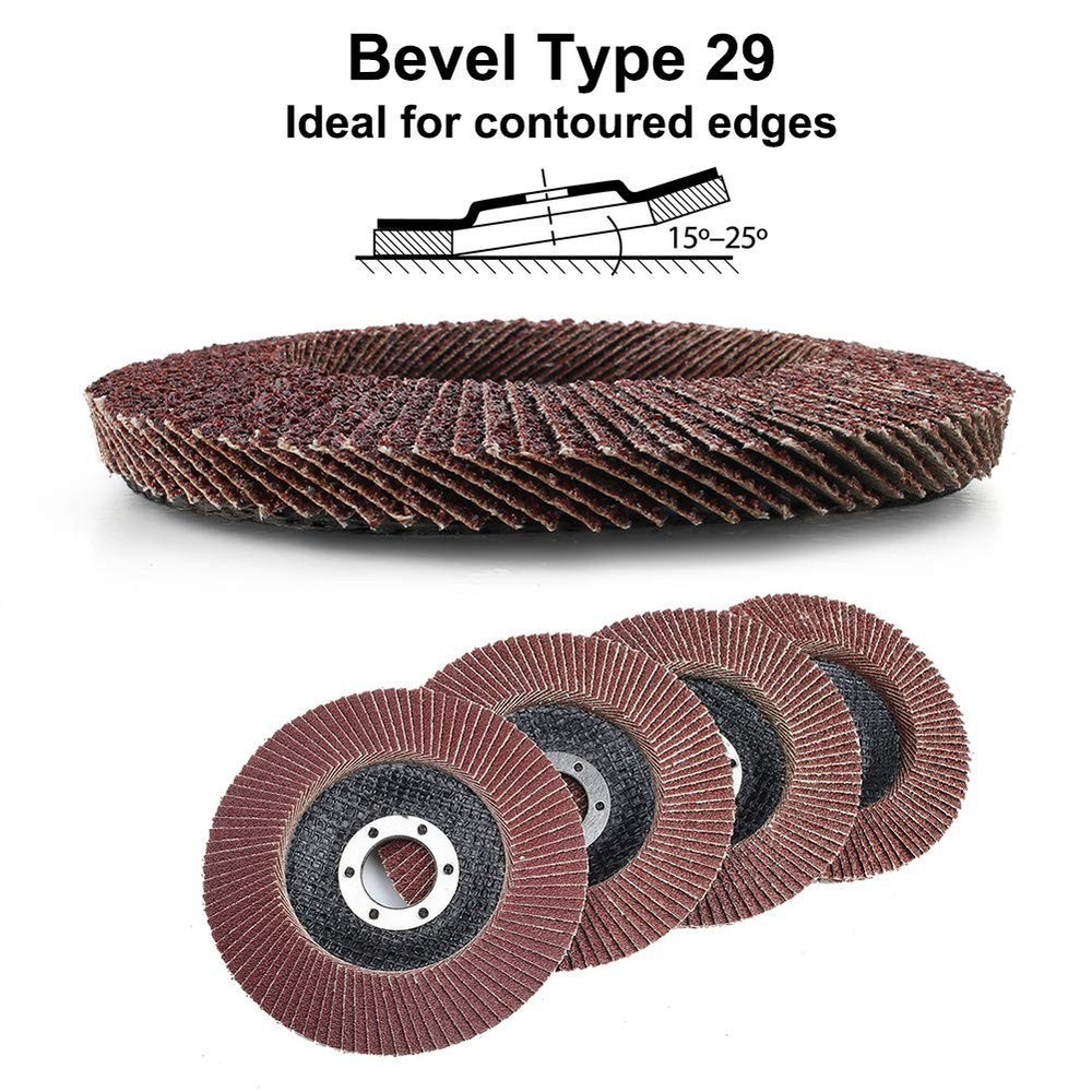 20PCS Flap Discs 4 1/2 for Angle Grinder, Type 29, High Density Jumbo Sanding...