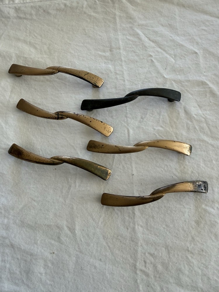 22 Mid-Century Modern Amerock Drawer Pulls Satin Copper Vintage