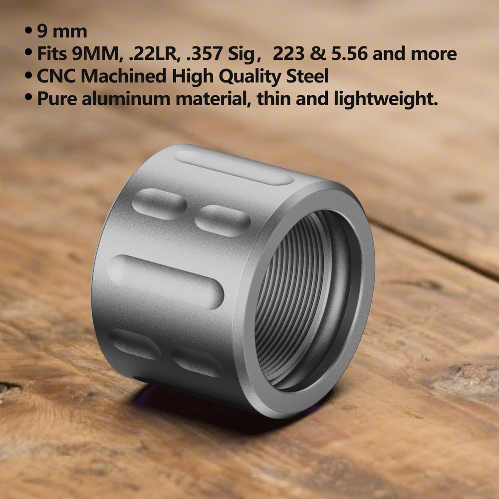 Journey Essential Thread Protector 1/2x28 Aluminum, 3 Colors, Silver