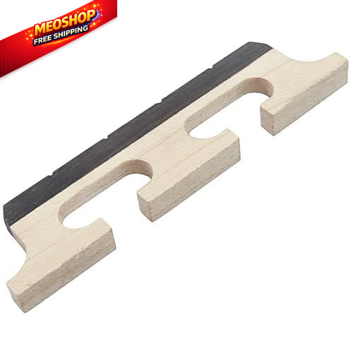 Marvexi 4-String Banjo Bridge, Ebony Maple Composite Replacement
