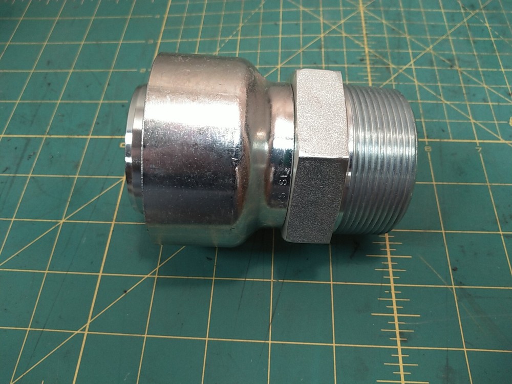 MP-32-32 Hydraulic Hose Crimp Fitting Male 2" NPT to 2" Hose