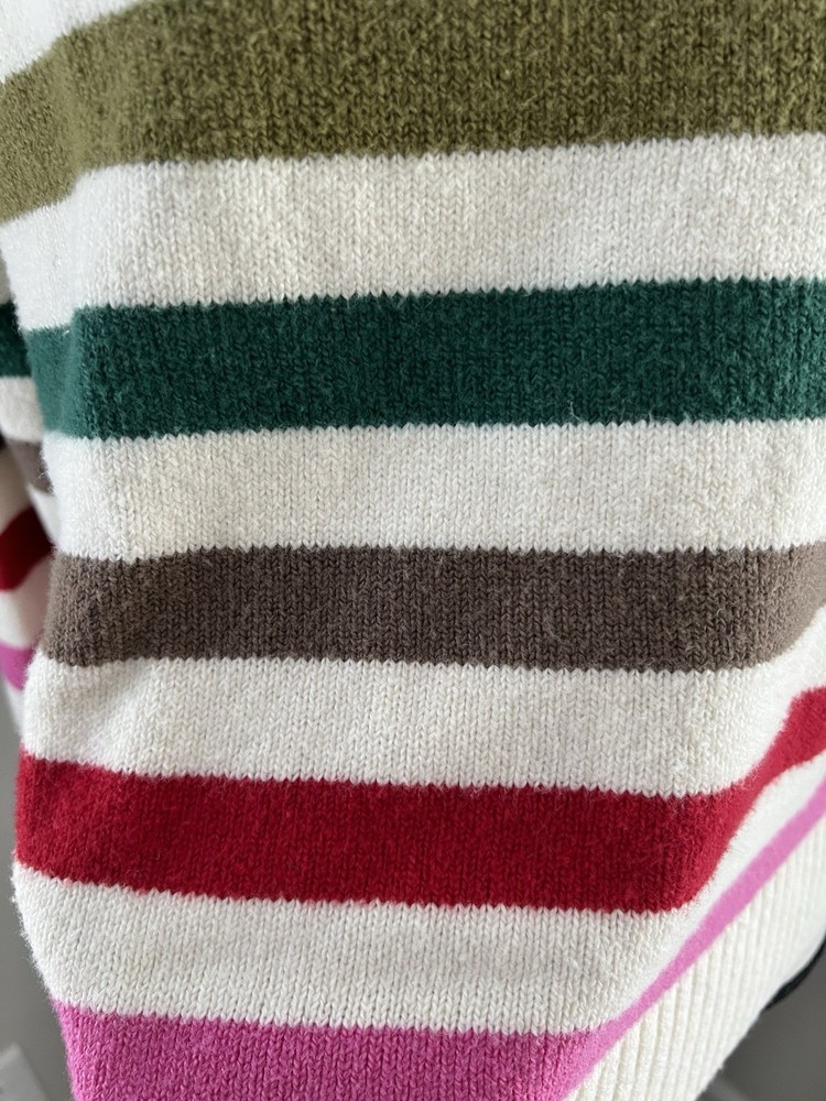 GAP Crewneck Happy Striped Sweater Size Medium EUC