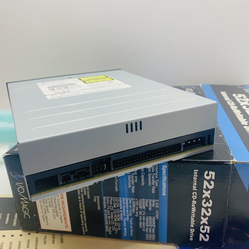 Internal CD-Rewritable Drive 52 x 32 x 52 By I/O Magic Pre Owned - E-IDE /ATAPI