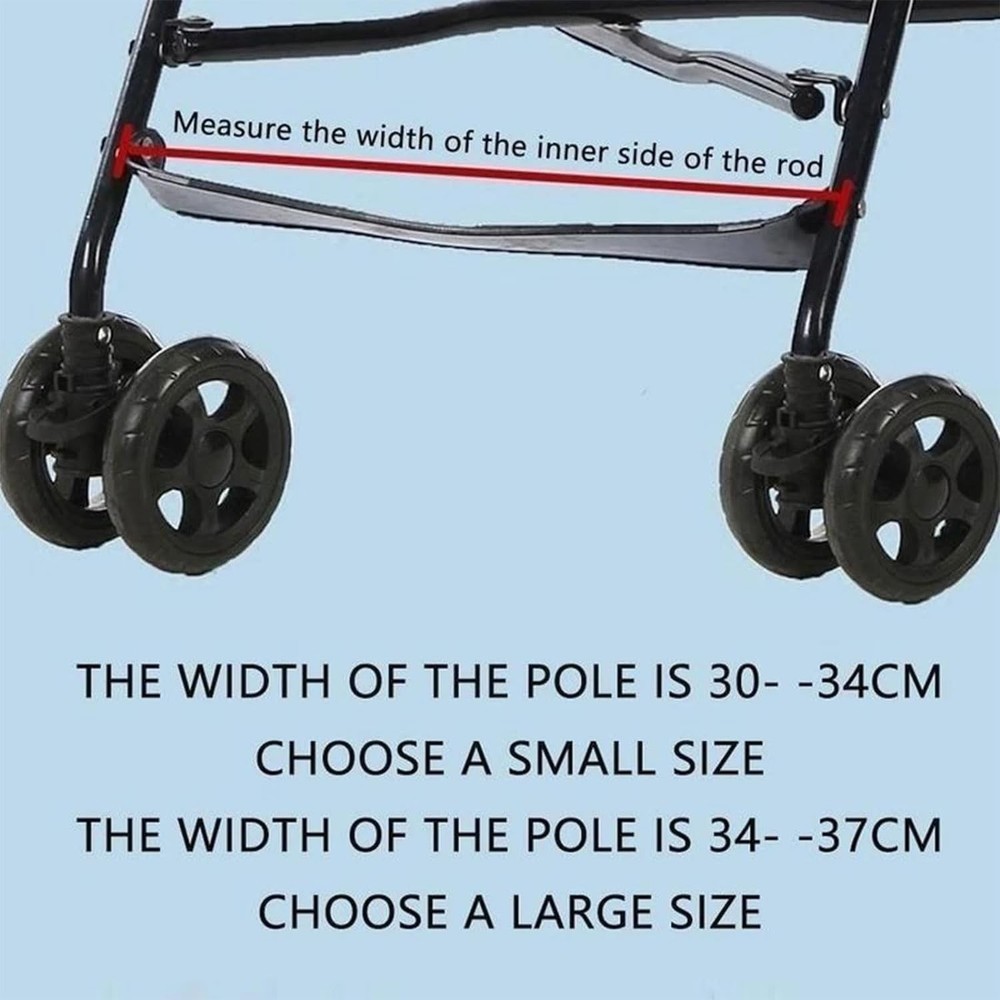 Black Stroller Footrest Replacement Adjustable Extension