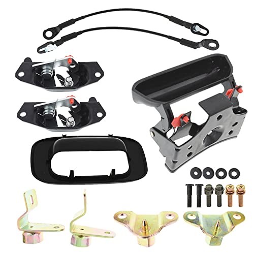 Tailgate Handle Hinge Latch Striker Cable Kit Replacement for Silverado Sierra
