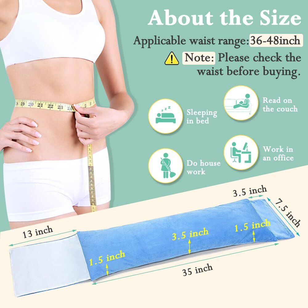Lumbar Support Pillow for Sleeping Lower Back Sciatic Nerve Pain Relief