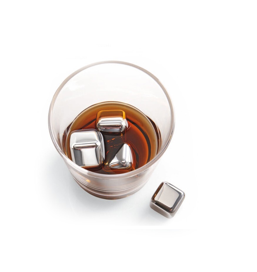 4 Piece Metal Ice Cubes