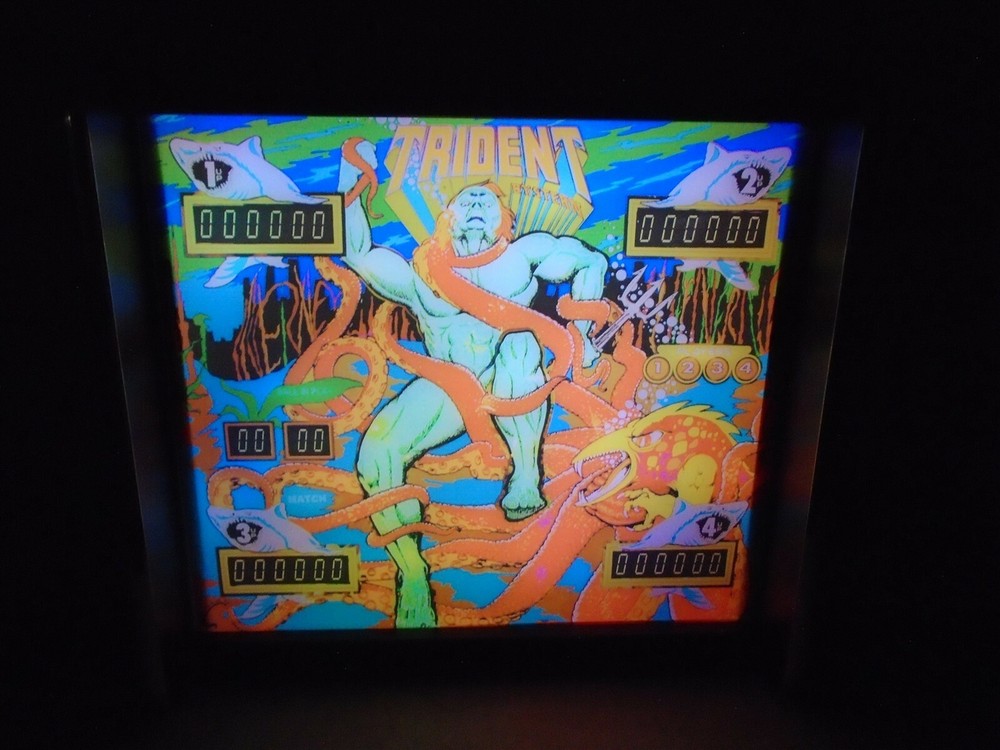 Stern Trident Pinball Head LED Display light box