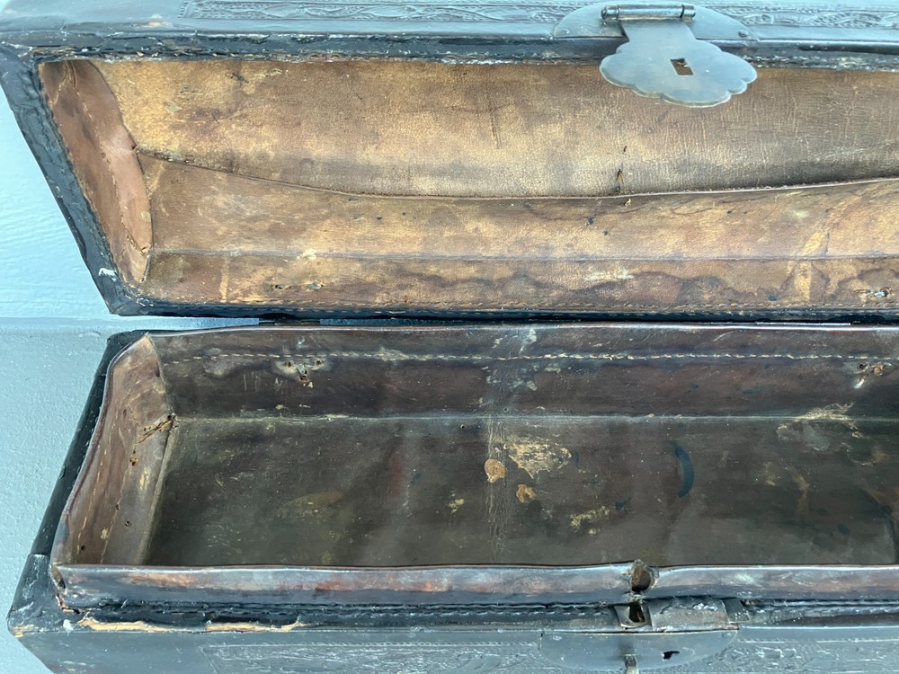 Antique Chinese Leather Document Case