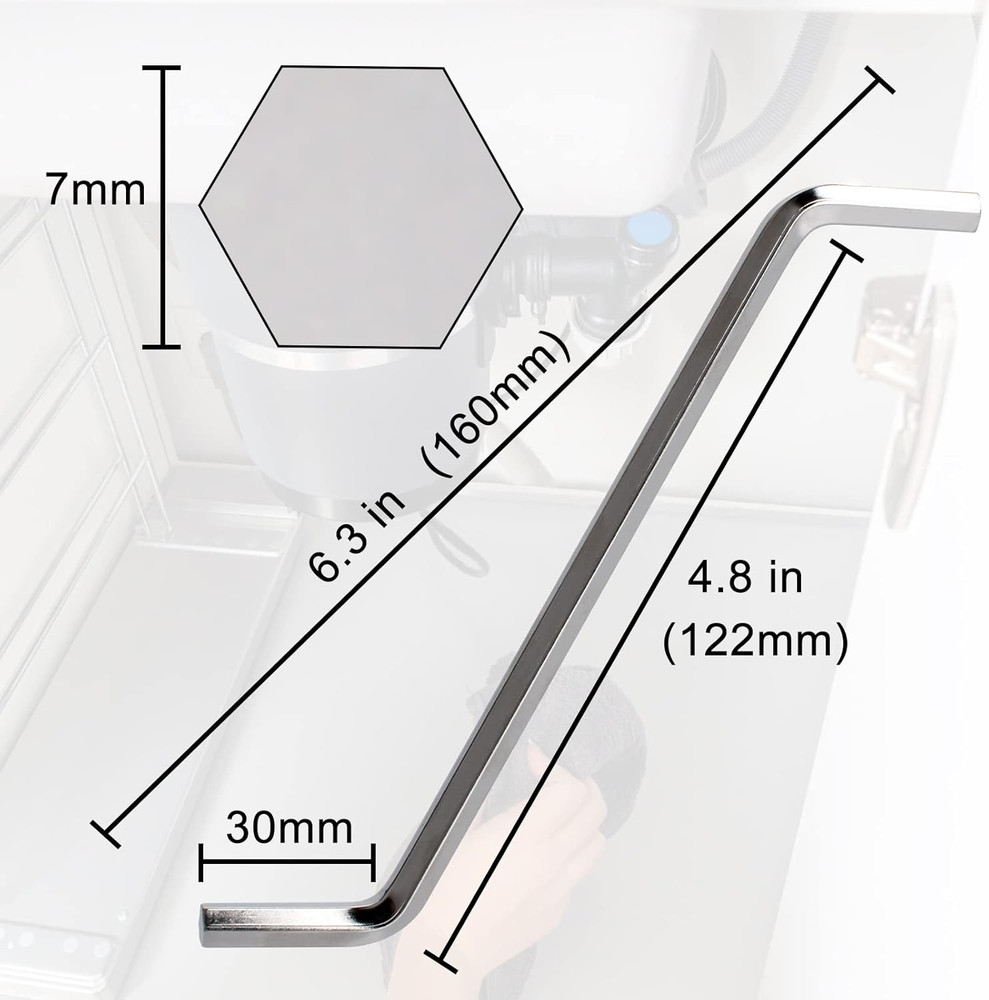 2 Pack Garbage Disposal Wrench Allen Wrench Tool Compatible with Insinkerator Ga