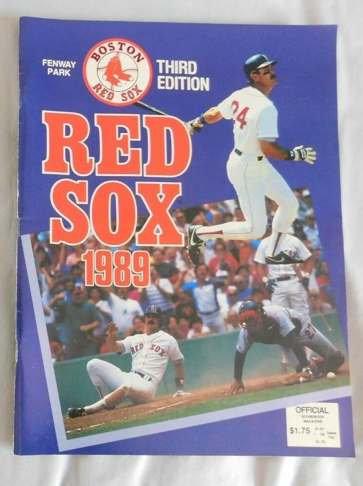 1989 Boston Red Sox Vs Seattle Mariners Program