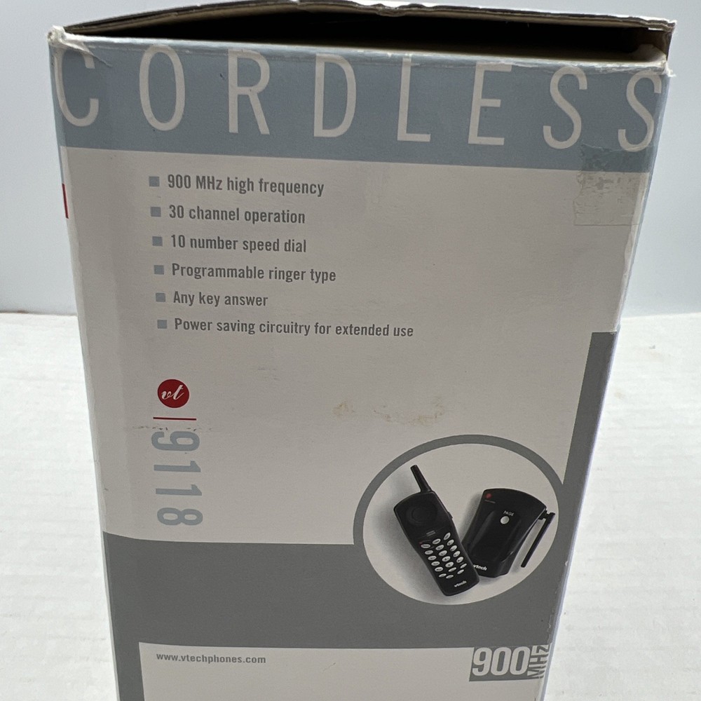 Black VTech 9118 Single Line Cordless Phone Open Box