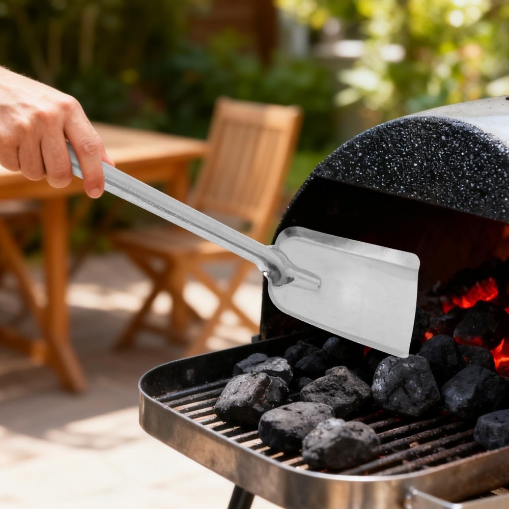 Fireplace Ash Shovel,15.72 Inch Long Handle Coal Shovel Fireplace Tools Kitchen