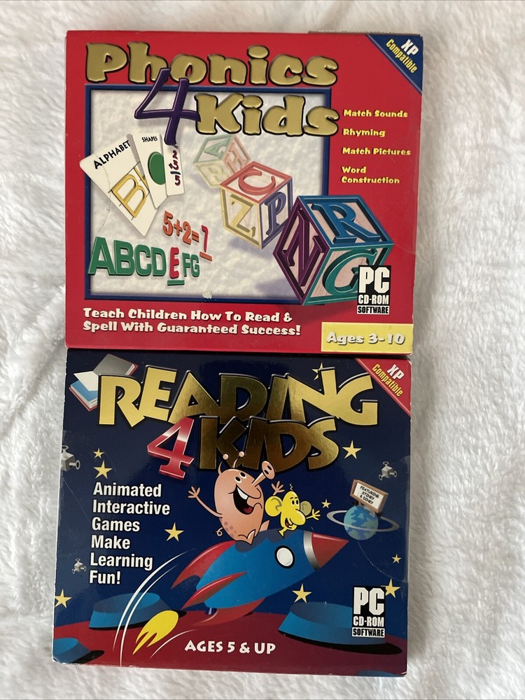 Phonics 4 For Kids & Reading 4 Kids  Software Windows 98/2000/XP CD-ROM