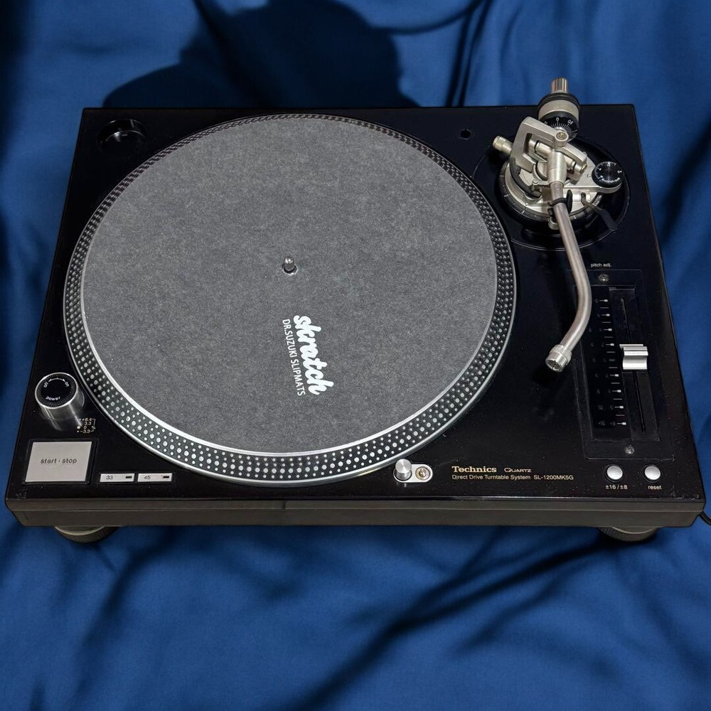 Technics SL-1200MK5G DJ Turntable Black Tested/working
