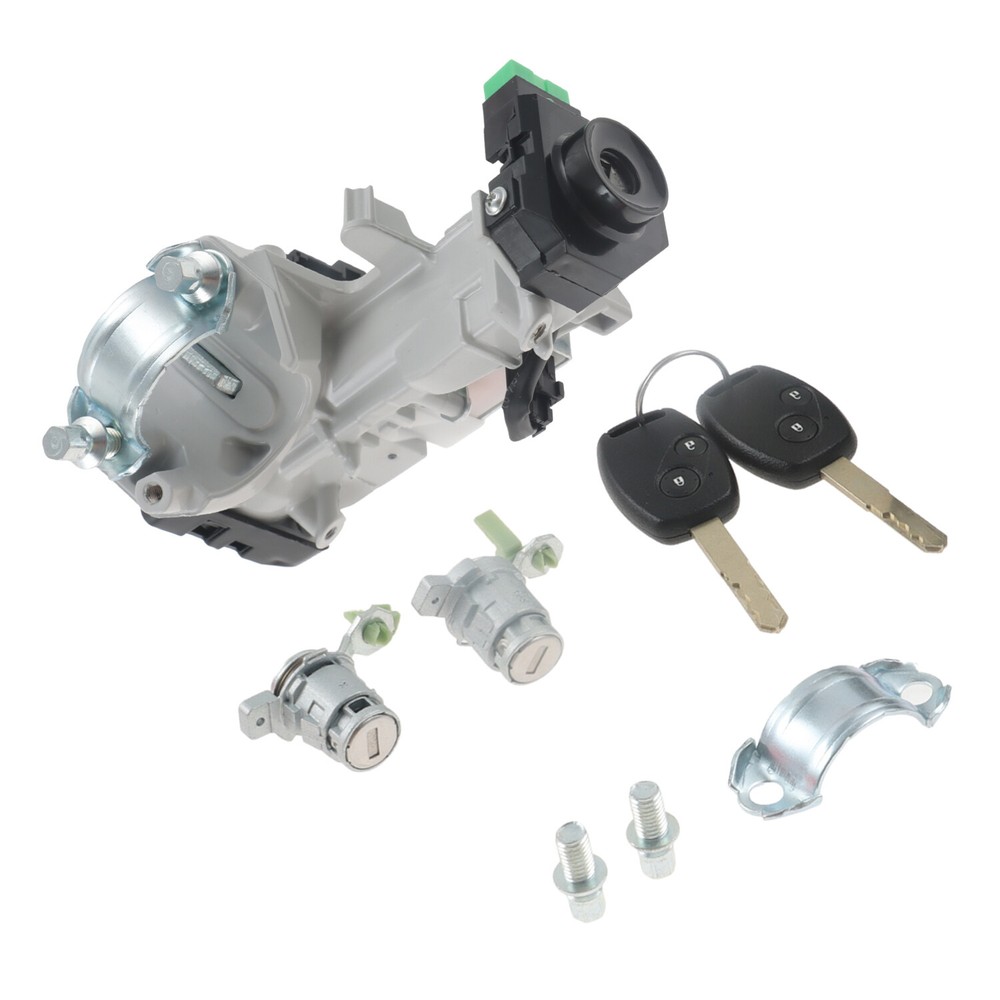 New Engine Ignition Switch & Door Lock Cylinder with Two Keys for Honda Element